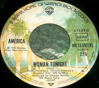 America (2) : Woman Tonight / Daisy Jane (7", Single)