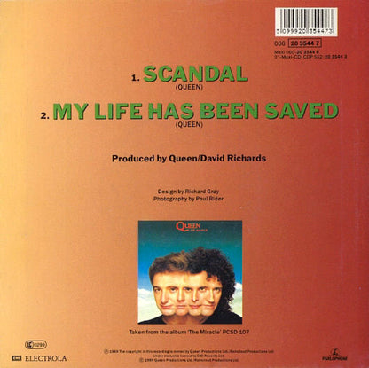 Queen : Scandal (7", Single)