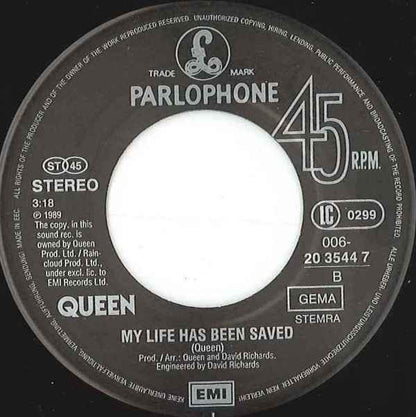 Queen : Scandal (7", Single)