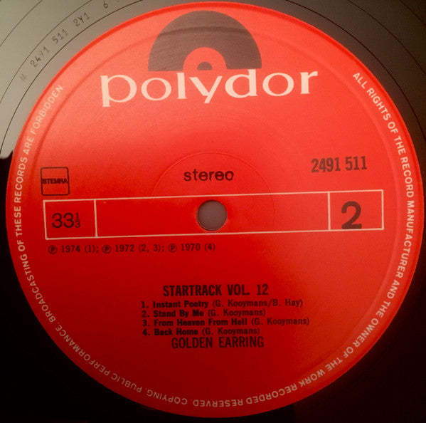 Golden Earring : Startrack Vol. 12 (LP, Comp)