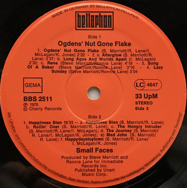 Small Faces : Ogdens' Nut Gone Flake (LP, Album, RE)