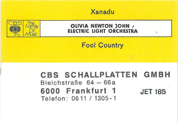 Olivia Newton-John / Electric Light Orchestra : Xanadu (7", Single)