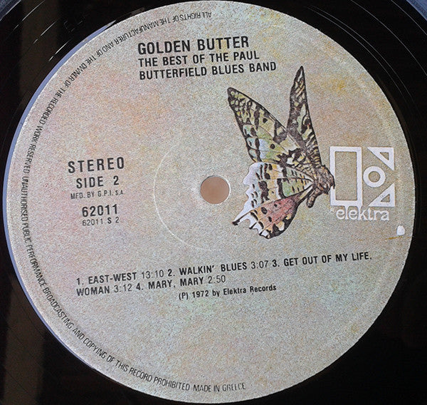 The Paul Butterfield Blues Band : Golden Butter, The Best Of The Paul Butterfield Blues Band (2xLP, Comp, RE)