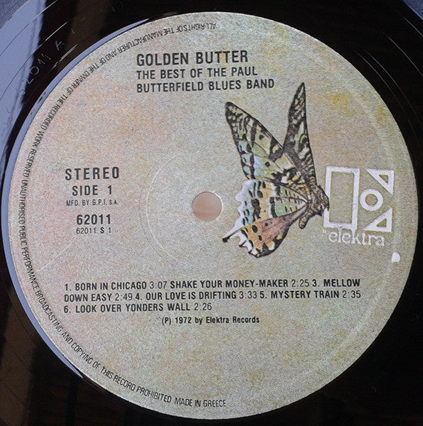The Paul Butterfield Blues Band : Golden Butter, The Best Of The Paul Butterfield Blues Band (2xLP, Comp, RE)