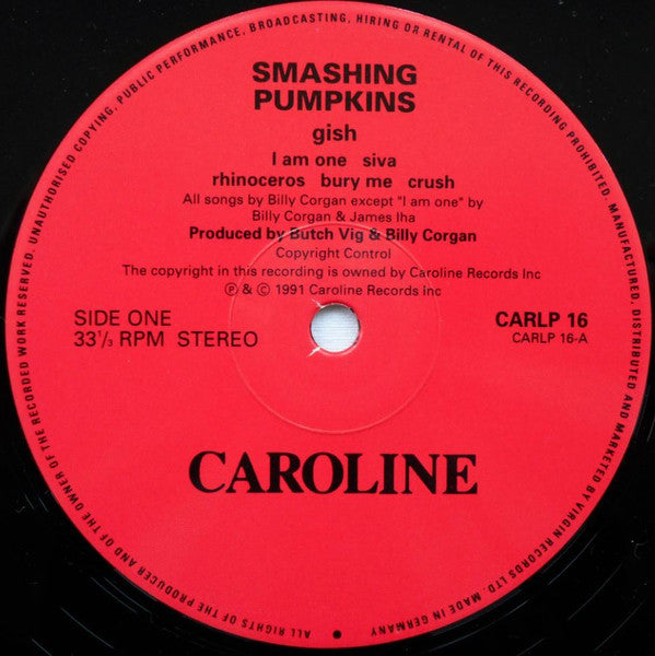Smashing Pumpkins* : Gish (LP, Album)
