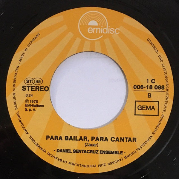 Daniel Sentacruz Ensemble : Aguador / Para Bailar, Para Cantar (7", Single)