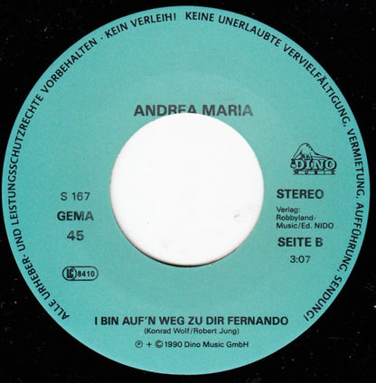 Andrea Maria : Aber Samstag Is Unser Tag (7", Single)