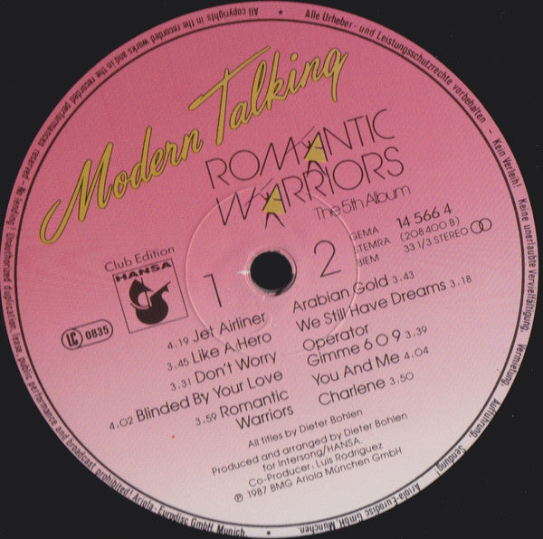 Modern Talking : Romantic Warriors - The 5th Album (LP, Album, Club)