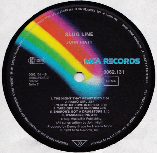 John Hiatt : Slug Line (LP, Album)