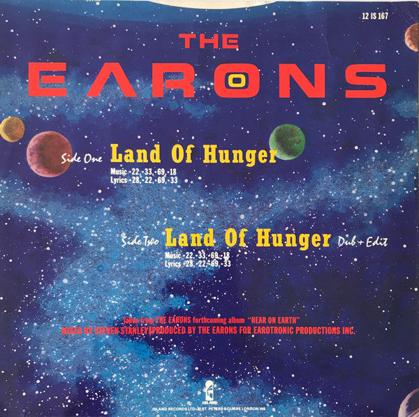 The Earons : Land Of Hunger (12")