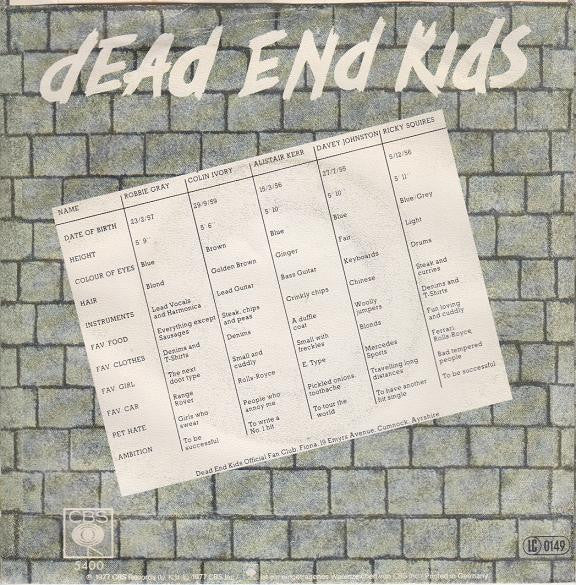 Dead End Kids : Breakaway (7", Single)