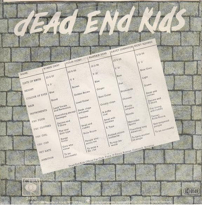 Dead End Kids : Breakaway (7", Single)