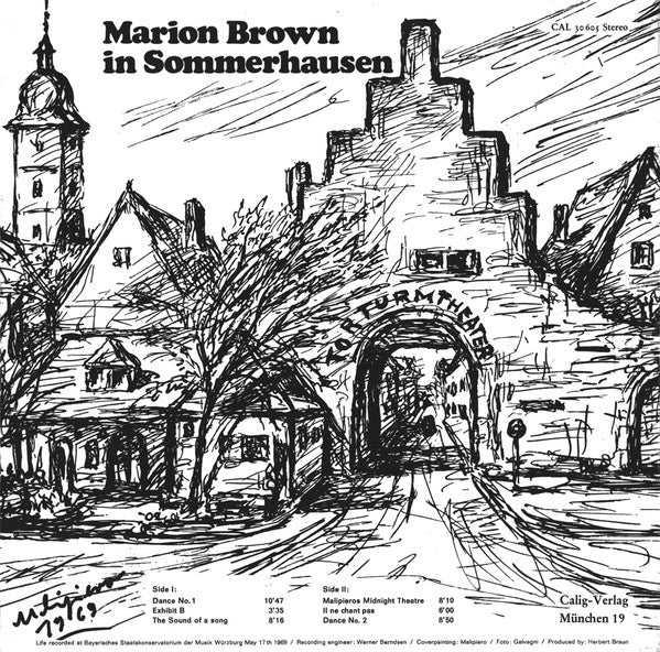 Marion Brown : Marion Brown In Sommerhausen (LP, Album)