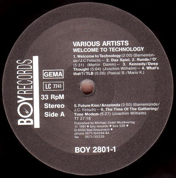 Various : Welcome To Technology (LP, Comp)