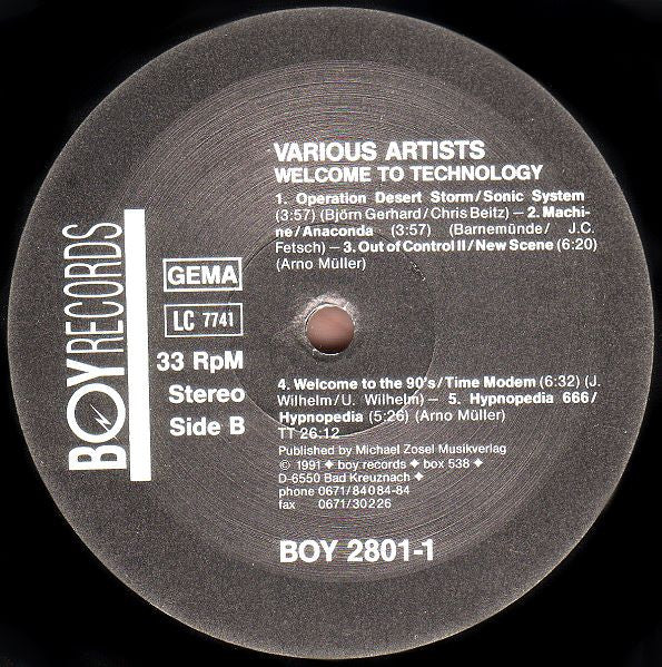 Various : Welcome To Technology (LP, Comp)