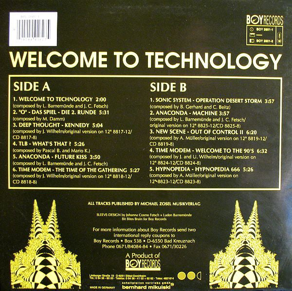 Various : Welcome To Technology (LP, Comp)