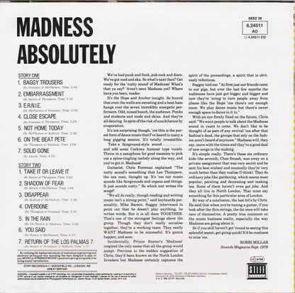 Madness : Absolutely (LP, Album)