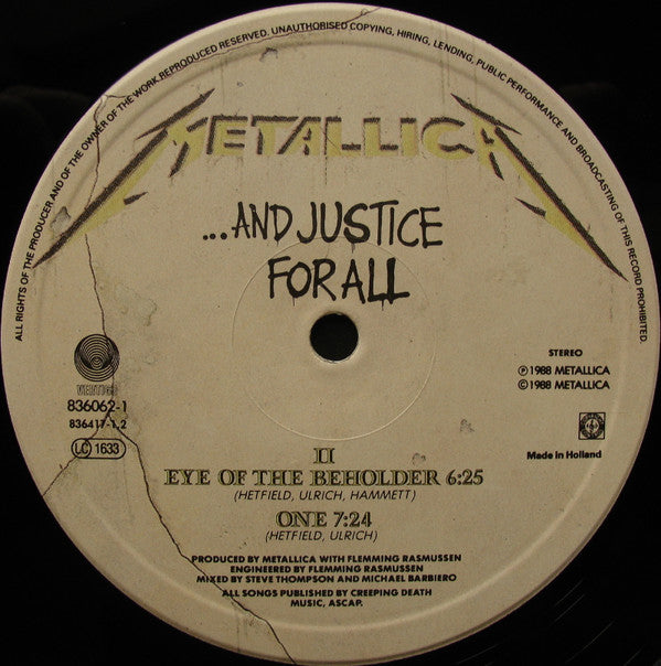 Metallica : ...And Justice For All (2xLP, Album, PRS)