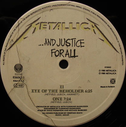 Metallica : ...And Justice For All (2xLP, Album, PRS)