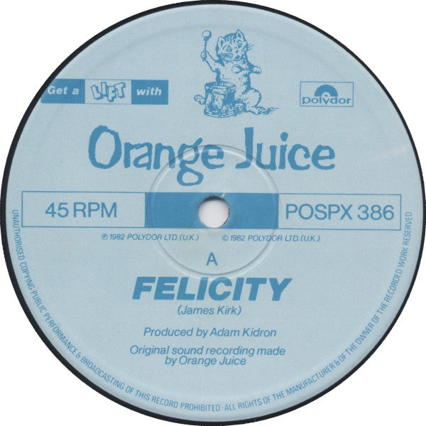 Orange Juice (3) : Felicity (12", Single)