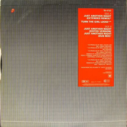 Mick Jagger : Just Another Night (Extended Remix Version) (12")