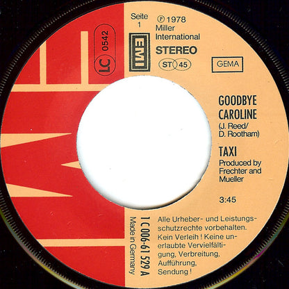 Taxi (17) : Goodbye Caroline (7", Single)