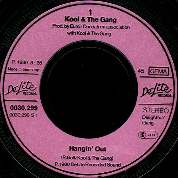 Kool And The Gang* : Hangin' Out (7", Single)