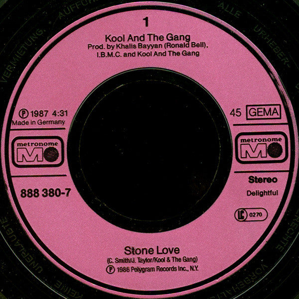 Kool & The Gang : Stone Love (7", Single)