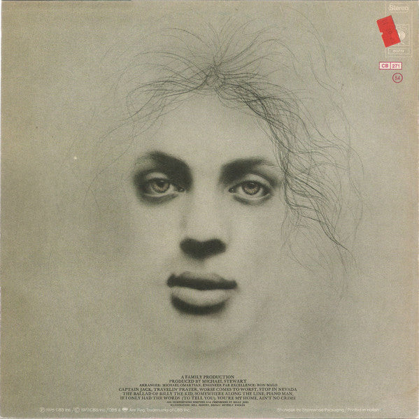 Billy Joel : Piano Man (LP, Album, RE)