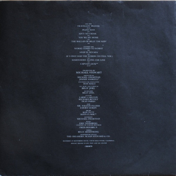 Billy Joel : Piano Man (LP, Album, RE)