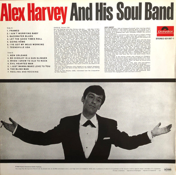 Alex Harvey & His Soul Band : Alex Harvey & His Soul Band (LP, Album, RE)