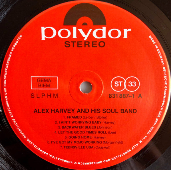 Alex Harvey & His Soul Band : Alex Harvey & His Soul Band (LP, Album, RE)