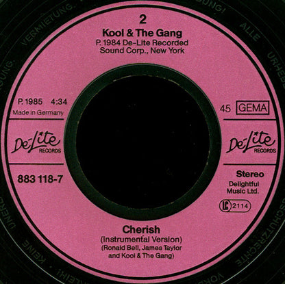 Kool & The Gang : Cherish (7", Single)