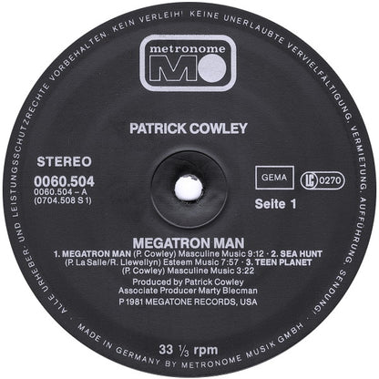 Patrick Cowley : Megatron Man (LP, Album)