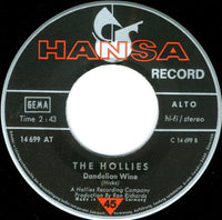 The Hollies : Gasoline Alley Bred / Dandelion Wine (7", Single)