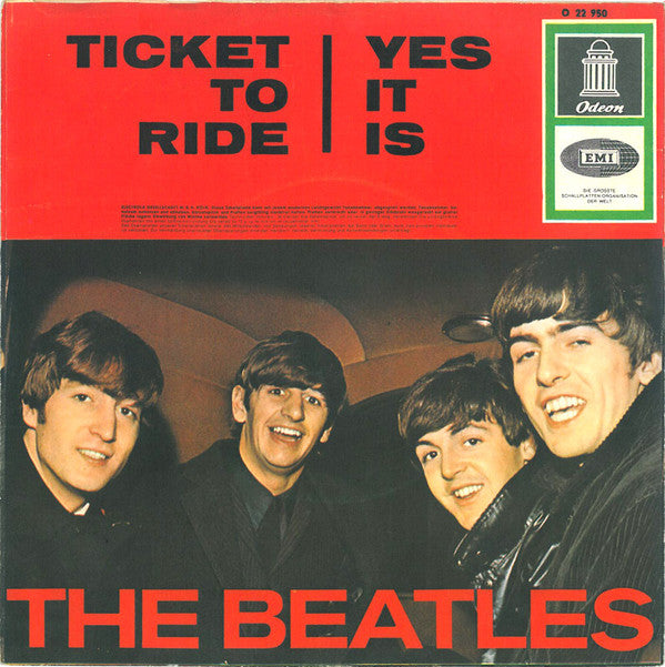 The Beatles : Ticket To Ride / Yes It Is (7", Single)