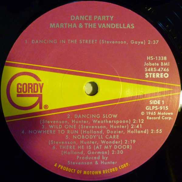 Martha Reeves & The Vandellas : Dance Party (LP, RE, 180)
