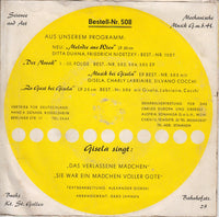 Gisela Jonas : Gisela Singt Beim Abwaschen (7", Single, Mono)
