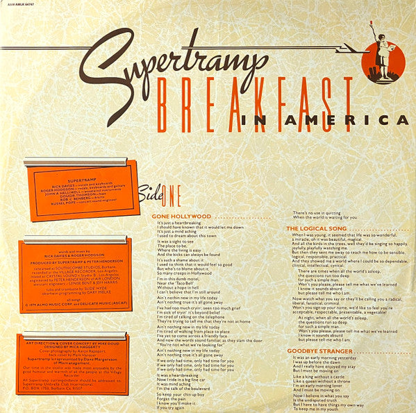 Supertramp : Breakfast In America (LP, Album)