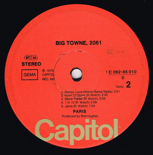 Paris (19) : Big Towne, 2061 (LP, Album)