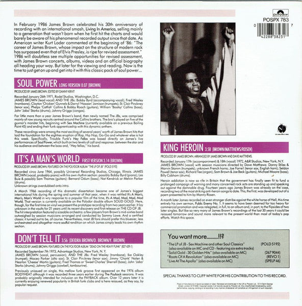 James Brown : Soul Power (12", Single)