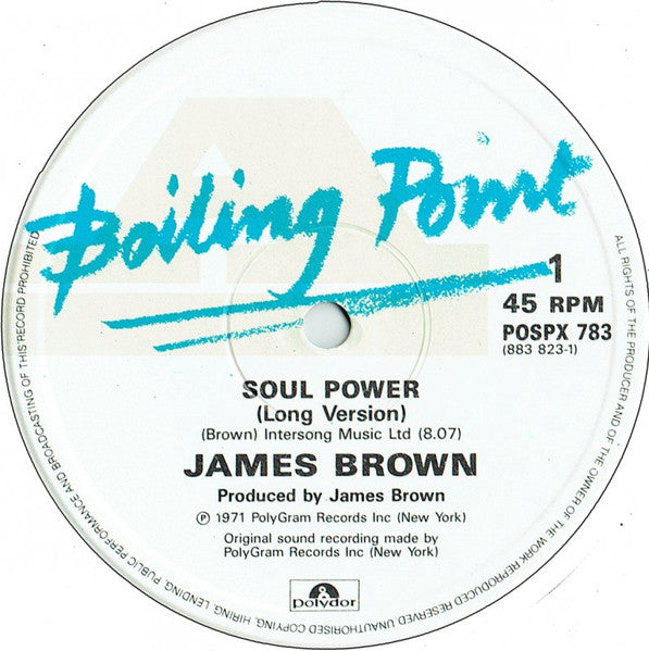 James Brown : Soul Power (12", Single)