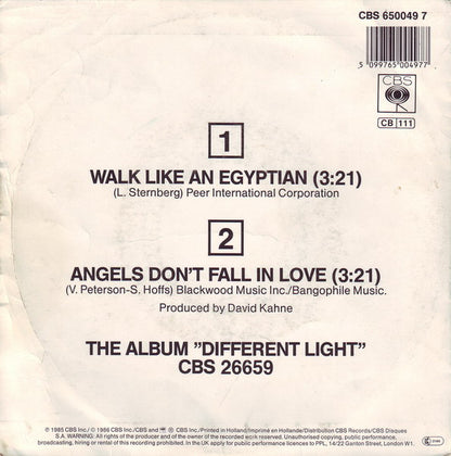 Bangles : Walk Like An Egyptian (7", Single)