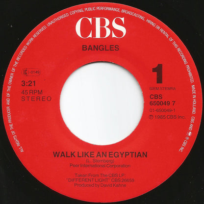 Bangles : Walk Like An Egyptian (7", Single)