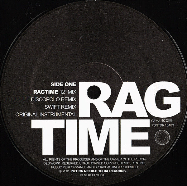 RAG : Ragtime (12", Maxi)