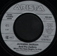 Jermaine Jackson / Pia Zadora : When The Rain Begins To Fall (7", Single)
