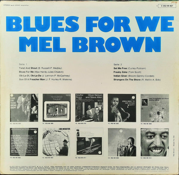 Mel Brown : Blues For We (LP, Album)