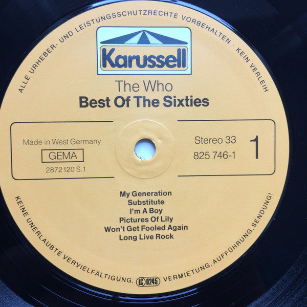 The Who : Best Of The Sixties (LP, Comp)