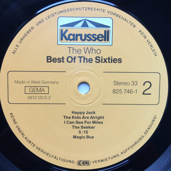 The Who : Best Of The Sixties (LP, Comp)