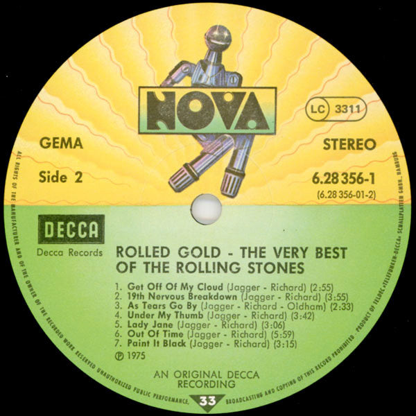 The Rolling Stones : Rolled Gold (The Very Best Of The Rolling Stones) (2xLP, Comp, RP)